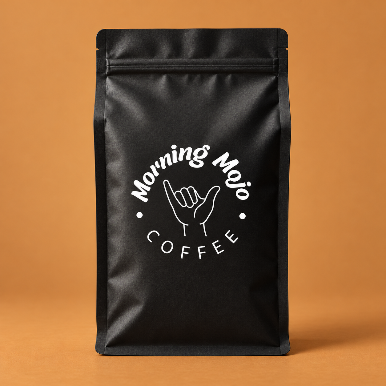 Morning Mojo House Blend black coffee bag